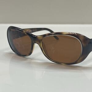 Ray-Ban Sunglasses Plastic Frame Tortoise Polarized 55-12-135 Italy Scratches